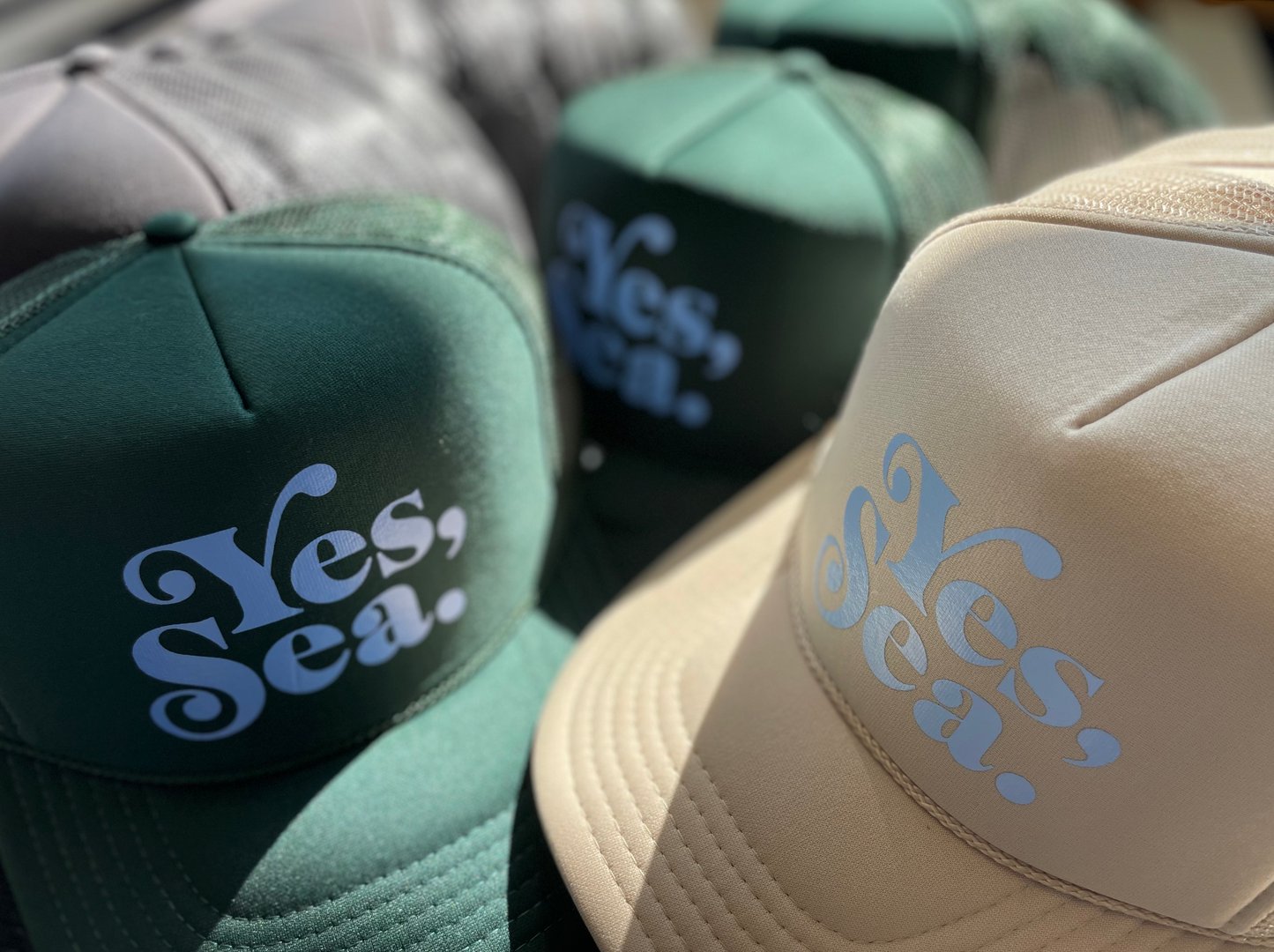 Yes, Sea. ™ Trucker Hat - Light Tan