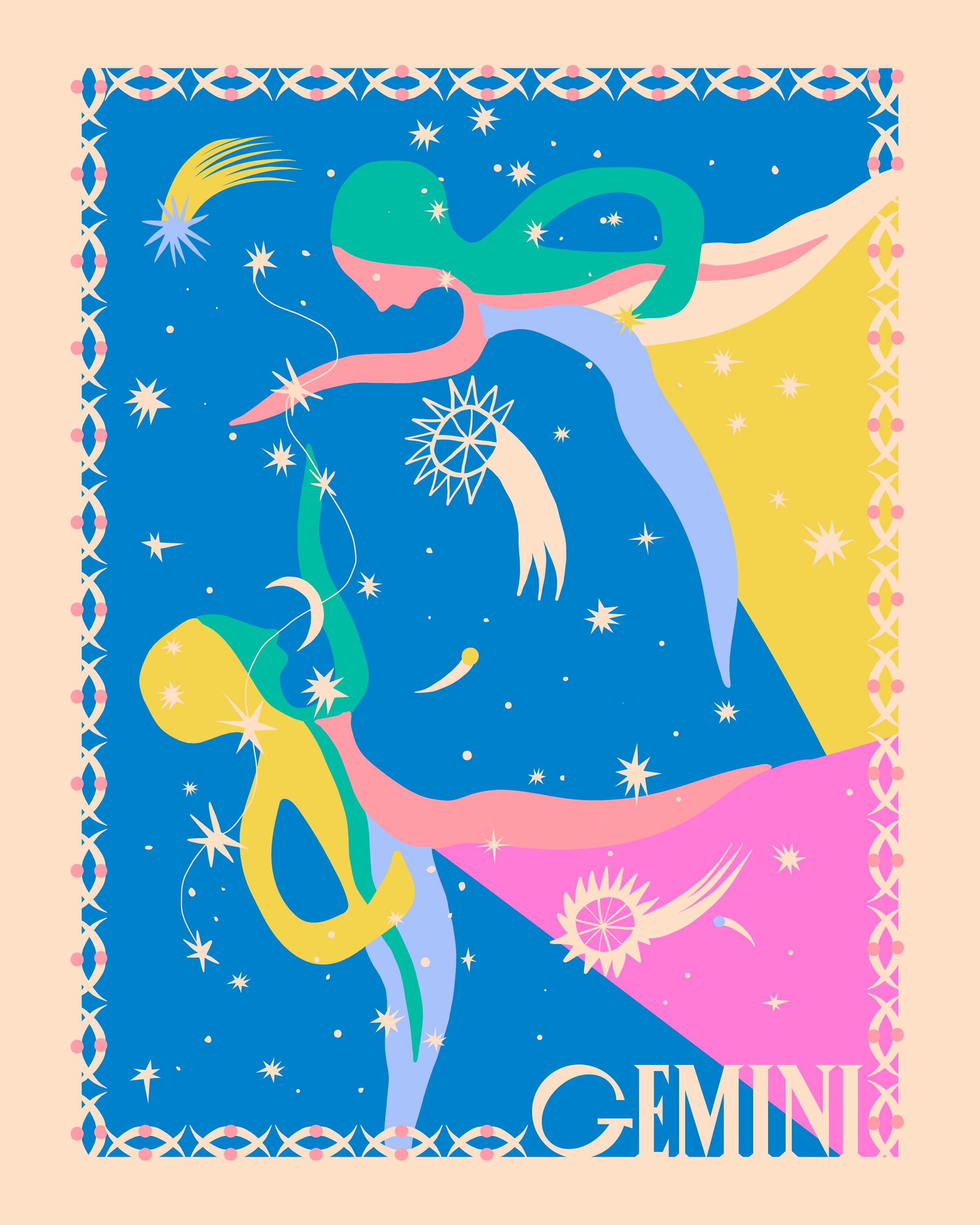 Gemini Zodiac Sign Art