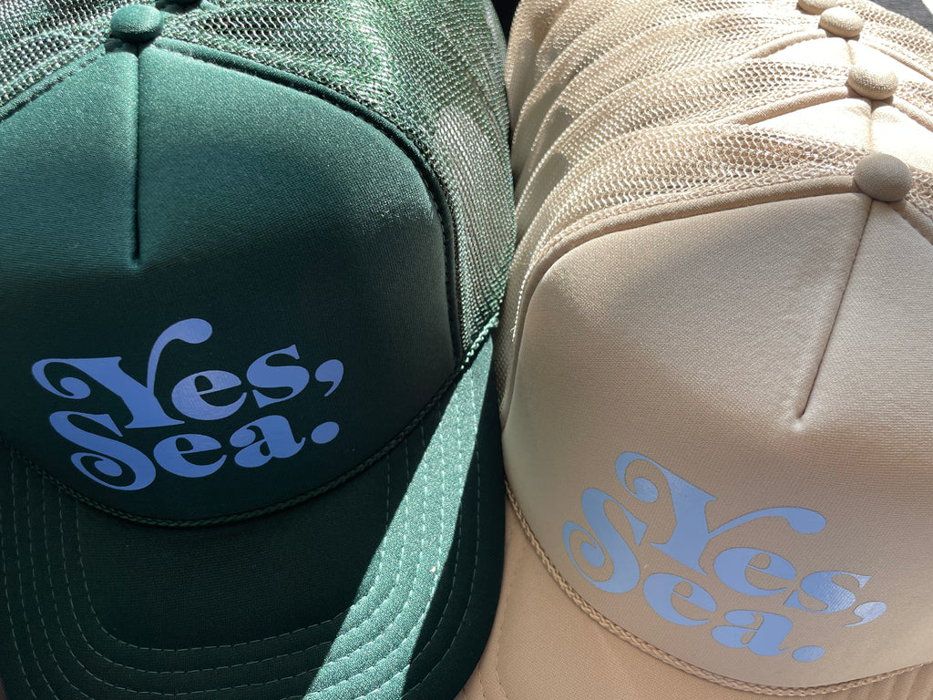 Yes, Sea. ™ Trucker Hat Dark Green