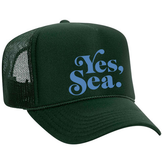 Yes, Sea. ™ Trucker Hat Dark Green