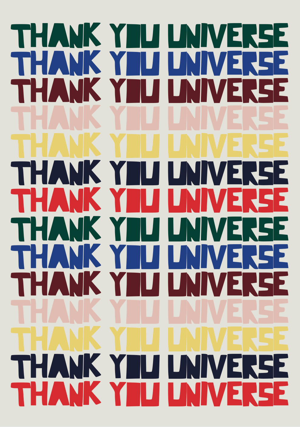 Thank you Universe