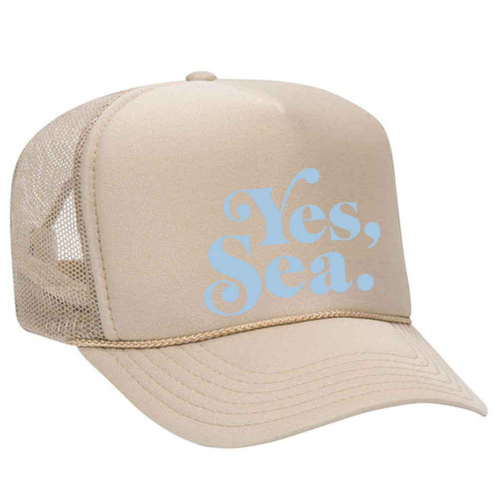 Yes, Sea. ™ Trucker Hat - Light Tan