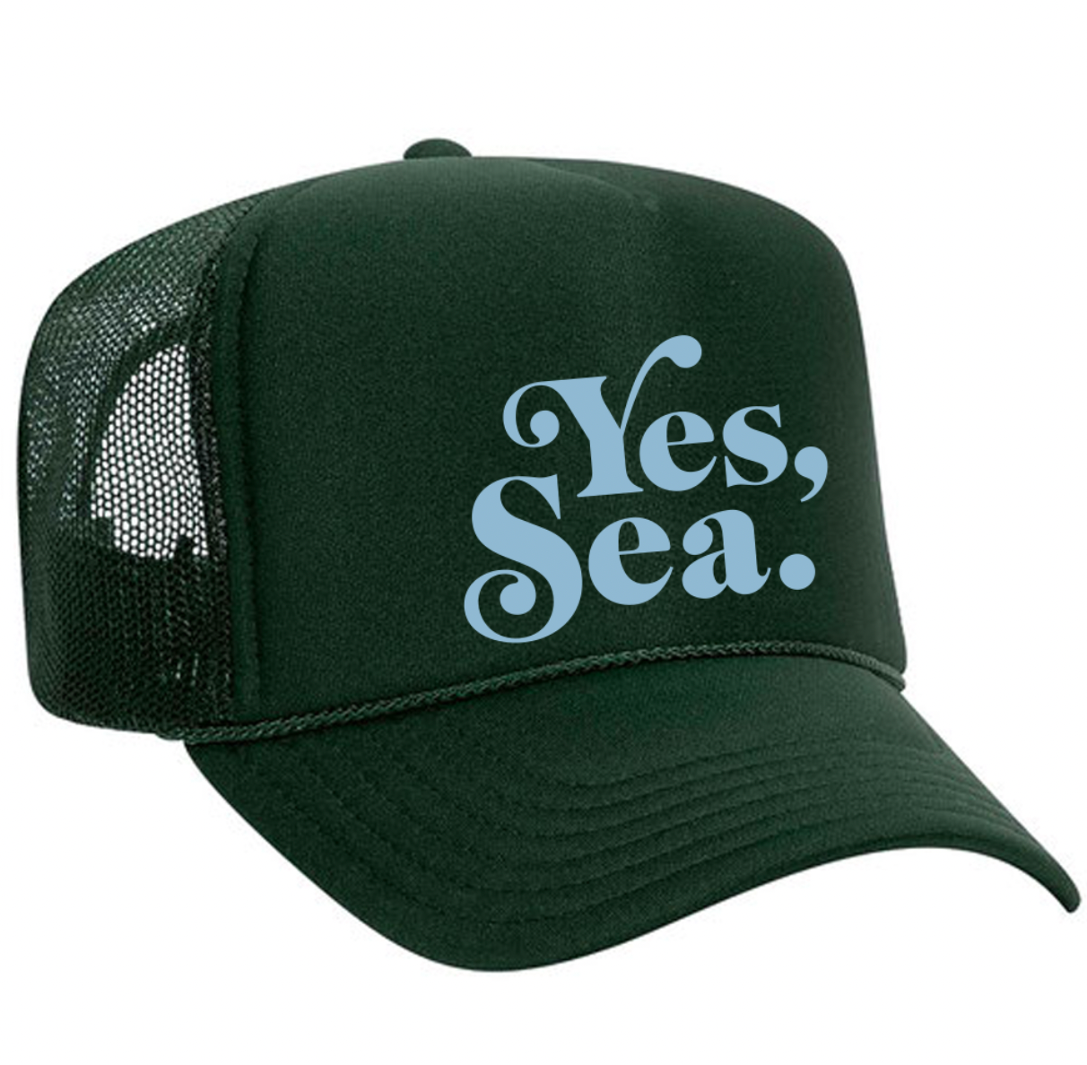 Yes, Sea. ™ Trucker Hat Dark Green