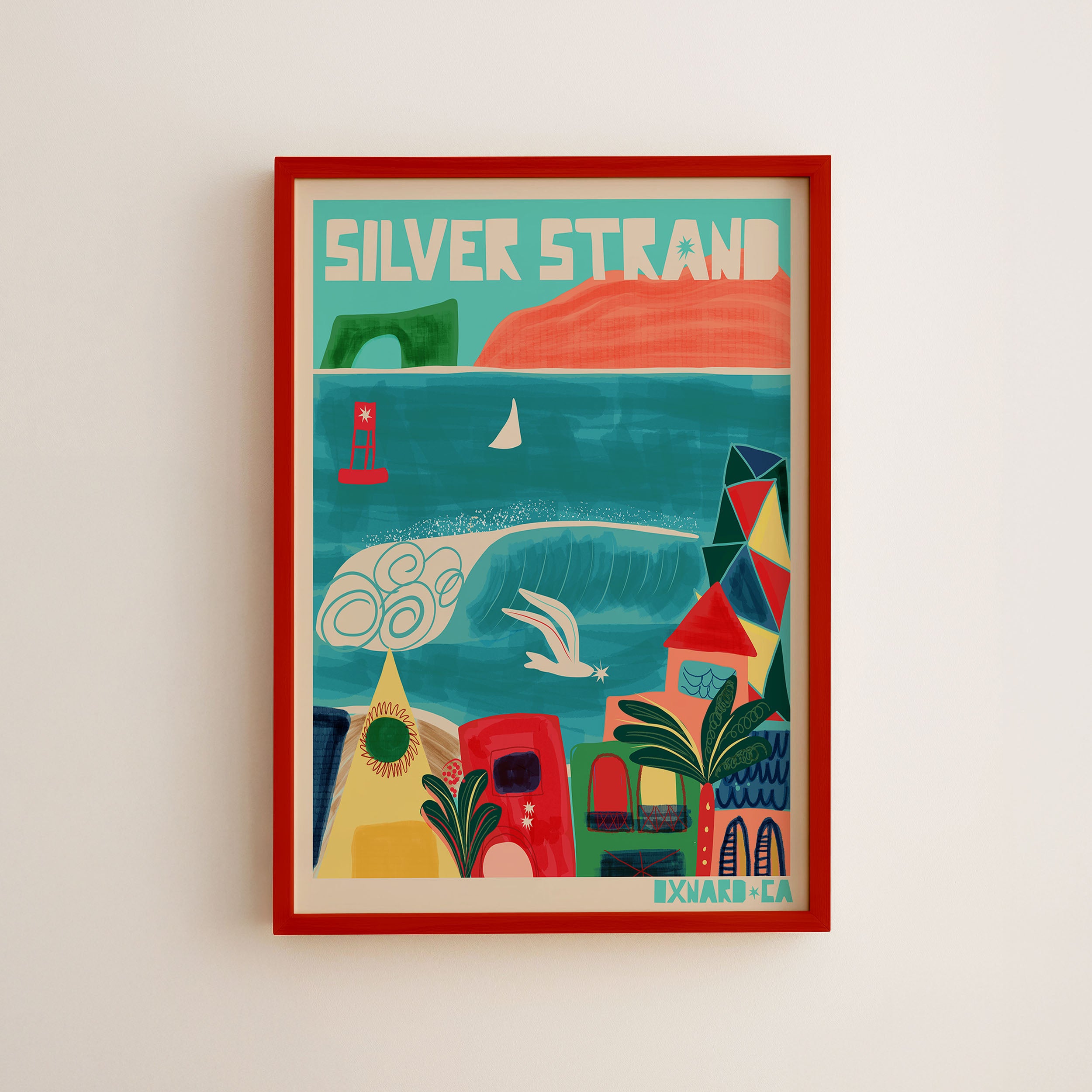 Shop Silver Strand Oxnard Print | Travel Art | Yes,Sea Studio