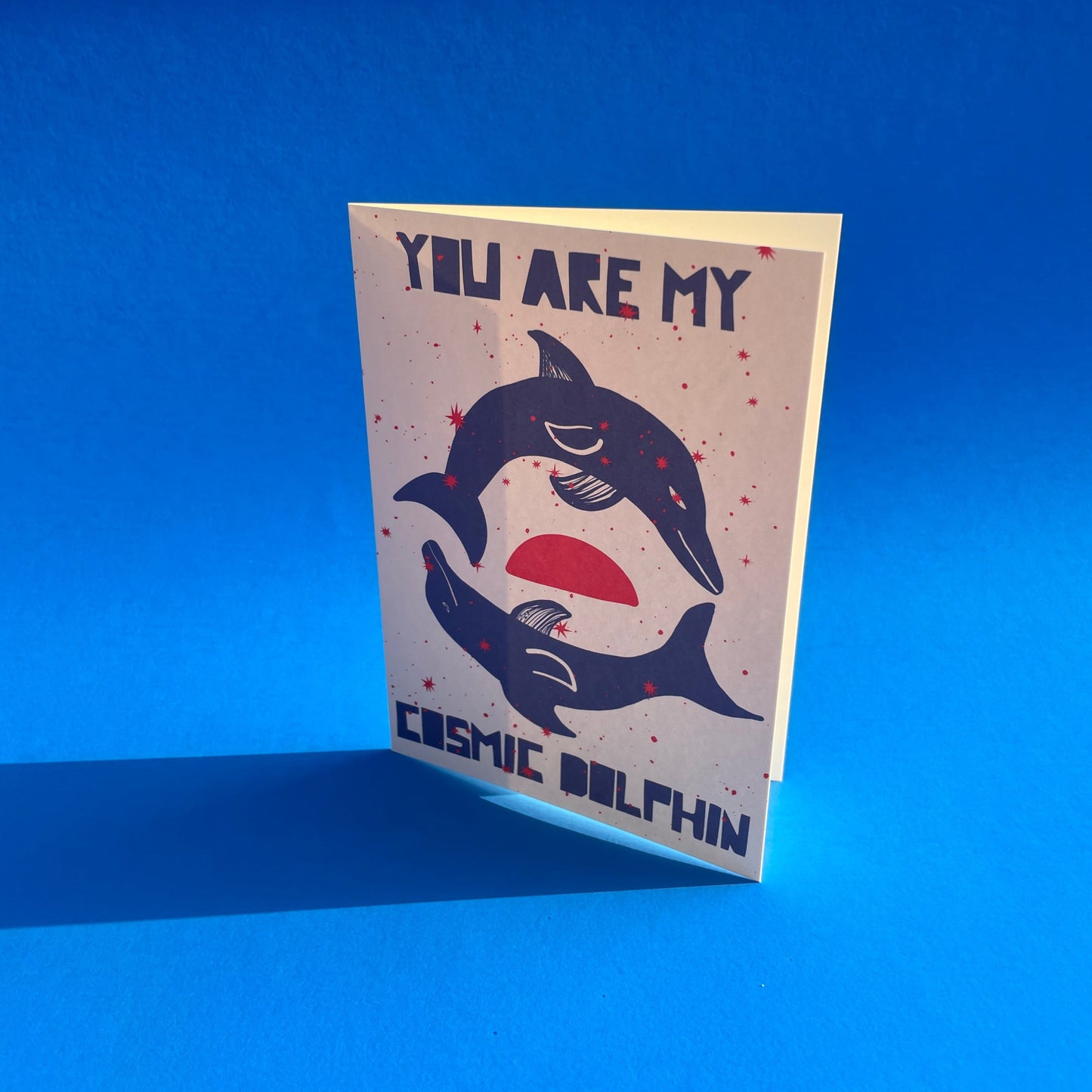 Cosmic Dolphin Card